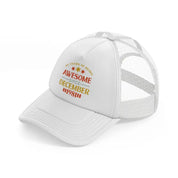 40 years of being awesome since december 1981-white-trucker-hat