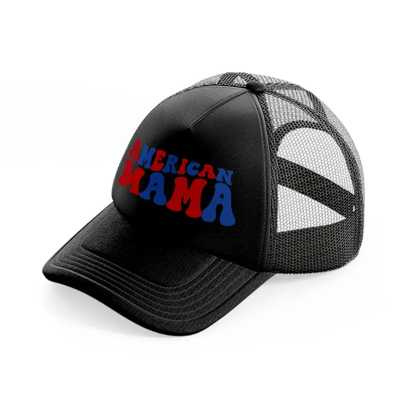 american mam-black-trucker-hat