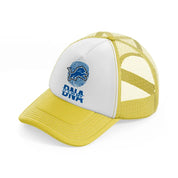 detroit lions it's in my dna-yellow-trucker-hat