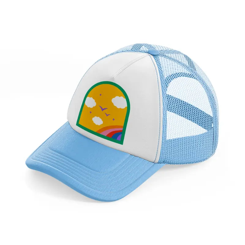 icon10 sky blue trucker hat