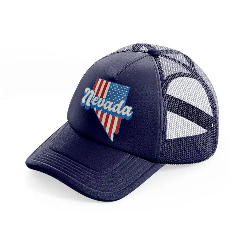 nevada flag-navy-blue-trucker-hat