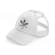 swords white trucker hat