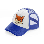 014 fox blue and white trucker hat