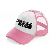 f.250 xlt pink and white trucker hat