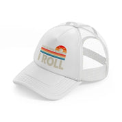 this is how i roll color white trucker hat