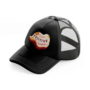 groovy quotes 13 black trucker hat