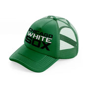 chicago white sox minimalist green trucker hat