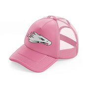 eagle logo-pink-trucker-hat