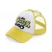 the crazy one yellow trucker hat