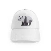 002 panda bear white trucker hat