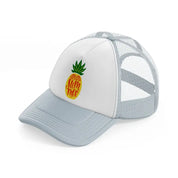 aloha summer pineapple-grey-trucker-hat