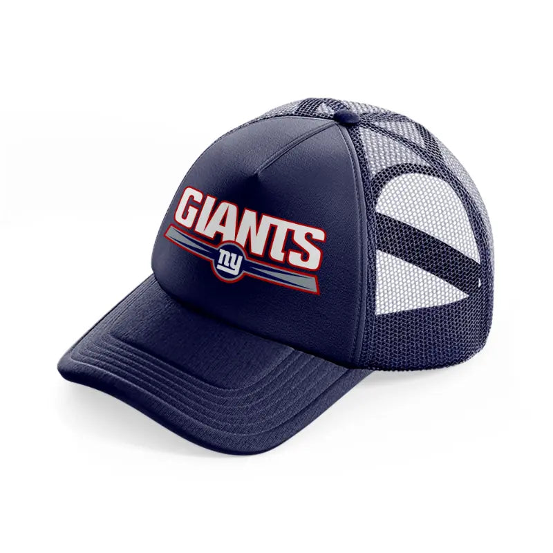 new york giants logo-navy-blue-trucker-hat