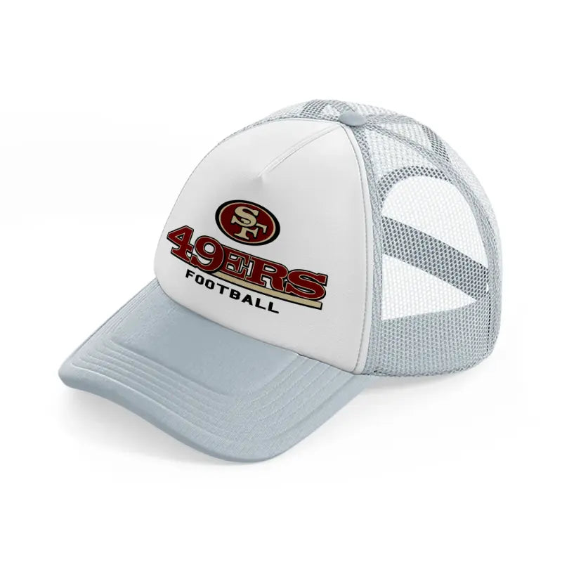 49ers football-grey-trucker-hat