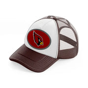 arizona cardinals small logo-brown-trucker-hat