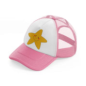 groovy elements-50-pink-and-white-trucker-hat