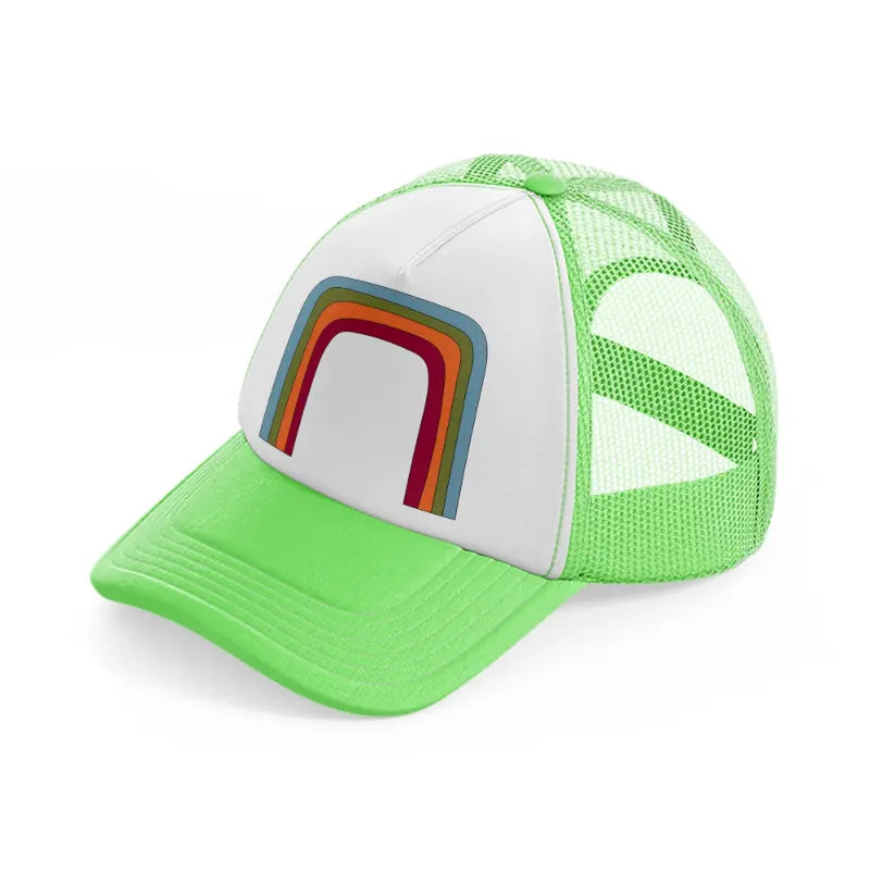 groovy shapes-02-lime-green-trucker-hat
