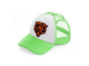 chicago bears emblem-lime-green-trucker-hat