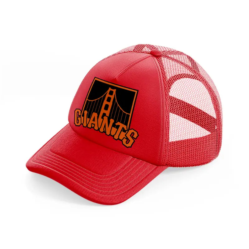 sf giants red trucker hat