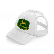 john deere green logo-white-trucker-hat