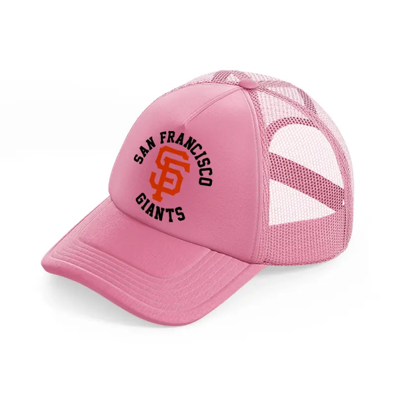 san francisco giants logo-pink-trucker-hat