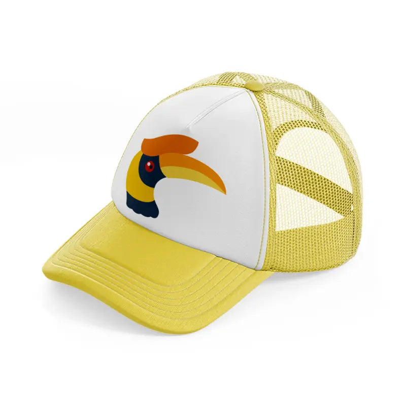 hornbill-yellow-trucker-hat