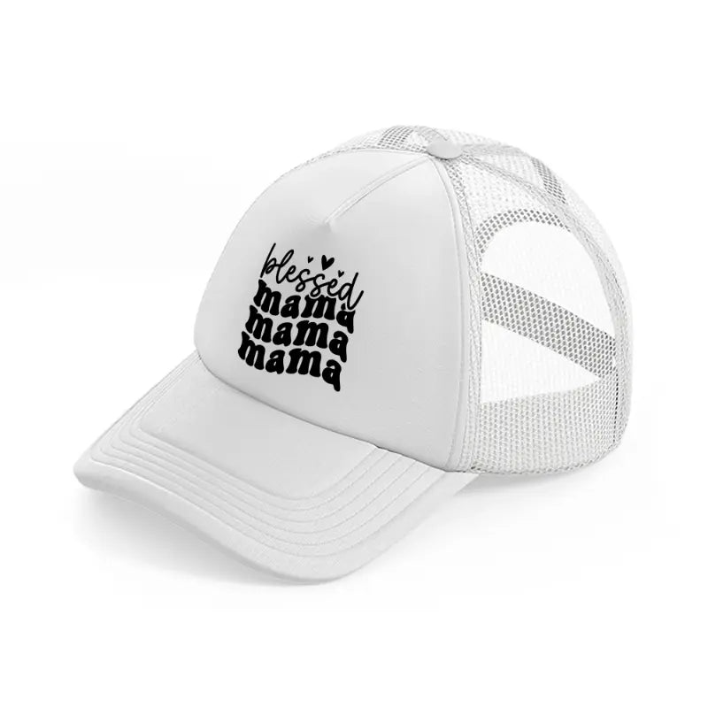 blessed mama-white-trucker-hat