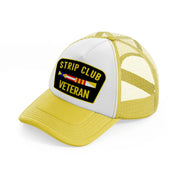 Strip Club Veteran yellow Trucker Hat