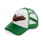 giants supporter-green-and-white-trucker-hat