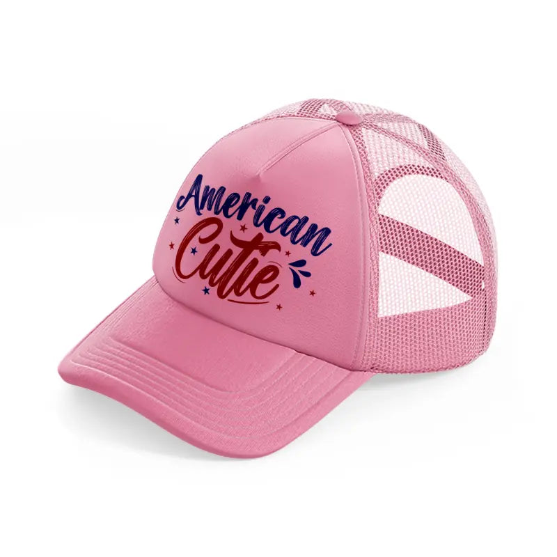 american cutie-01-pink-trucker-hat
