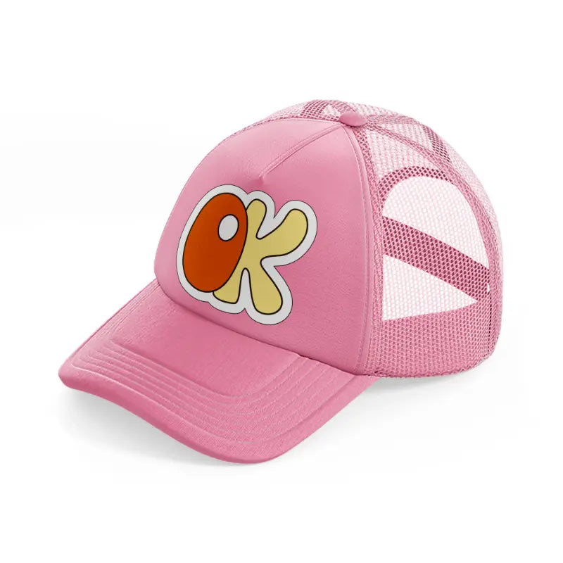 groovysticker 12 pink trucker hat