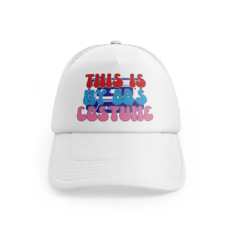 this is my 80s costume  white trucker hat