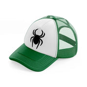 spider symbol-green-and-white-trucker-hat