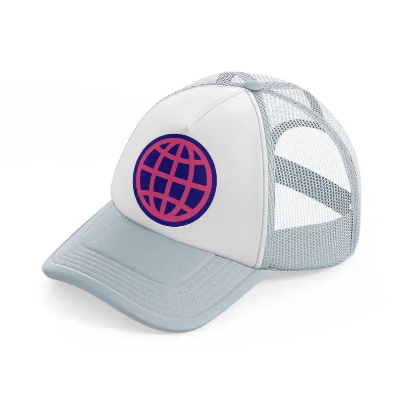 groovy 60s retro clipart transparent 02 grey trucker hat