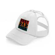 best dad ever white trucker hat