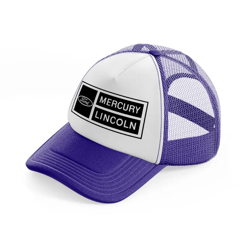 ford mercury lincoln-purple-trucker-hat