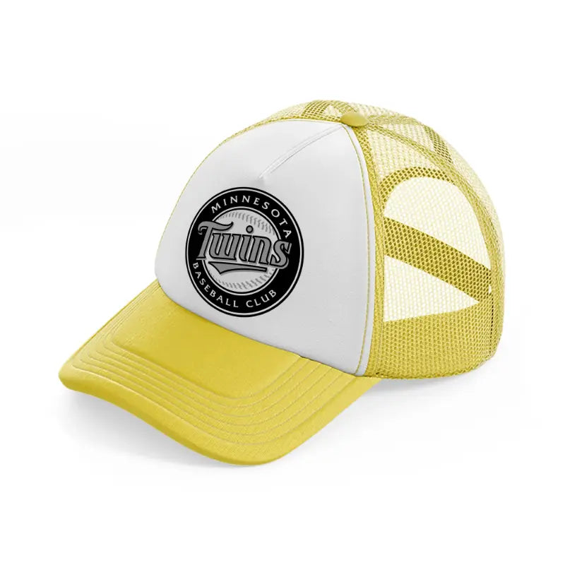 minnesota twins baseball club-yellow-trucker-hat