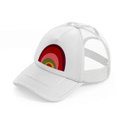 groovy shapes 08 white trucker hat