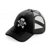 skull & bones-black-trucker-hat