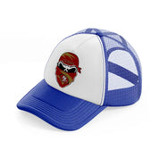 49ers fan-blue-and-white-trucker-hat