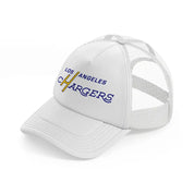 los angeles chargers vintage white trucker hat