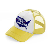 proud to be an american 2-01-yellow-trucker-hat