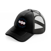baseballs all day everyday-black-trucker-hat