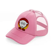kansas city chiefs funny emblem-pink-trucker-hat
