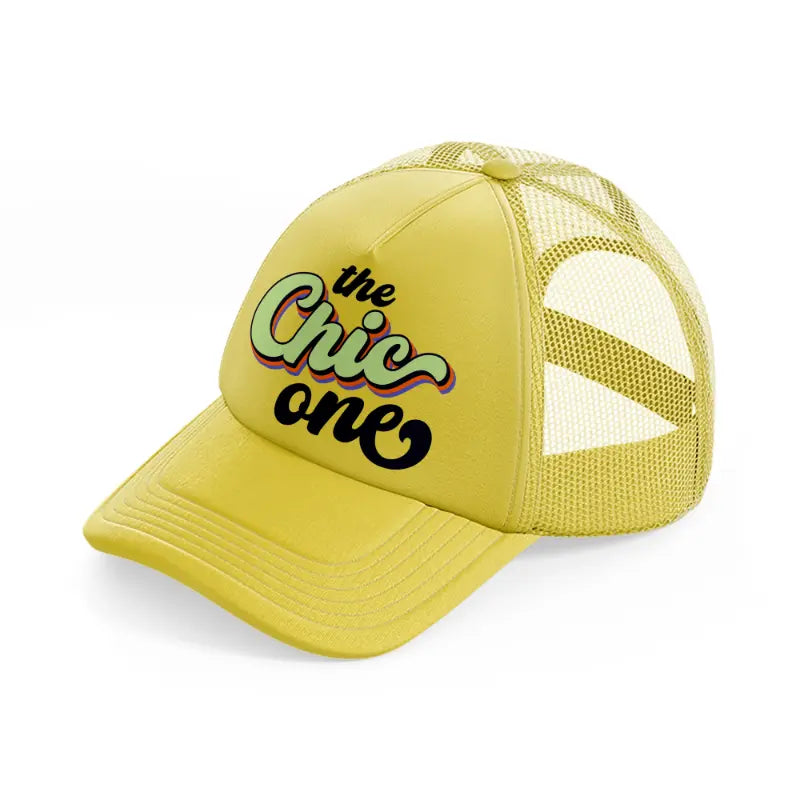 the chic one-gold-trucker-hat