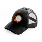 red golf ball-black-trucker-hat