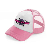 true love pink and white trucker hat