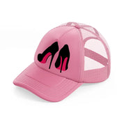 pair of stilettos-pink-trucker-hat