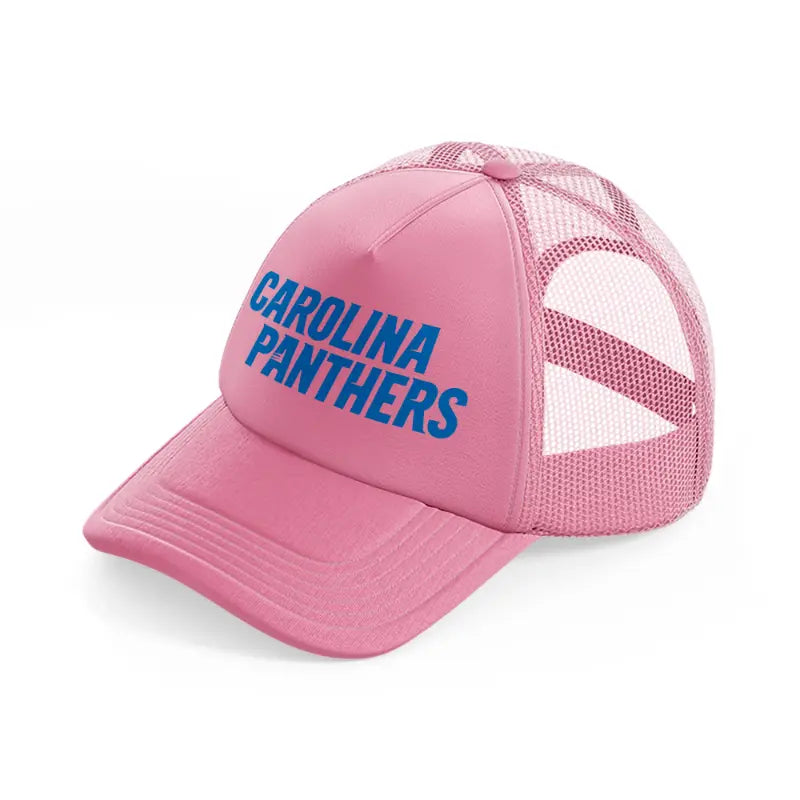 carolina panthers text-pink-trucker-hat