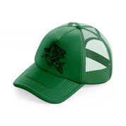 bass fish-green-trucker-hat