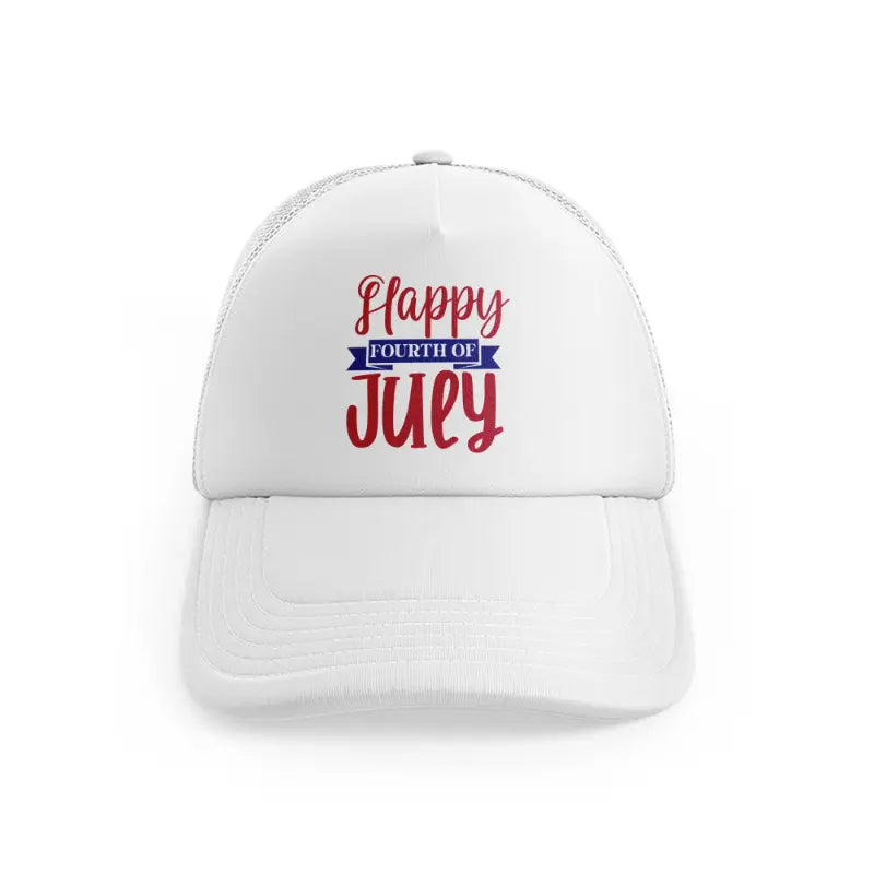 happy fourth of july-01-white-trucker-hat